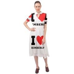 I Love Kimberly Keyhole Neckline Chiffon Dress by ilovewhateva