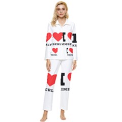 I Love Kimberly Womens  Long Sleeve Velvet Pocket Pajamas Set by ilovewhateva