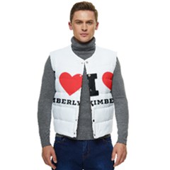 I Love Kimberly Men s Short Button Up Puffer Vest	 by ilovewhateva