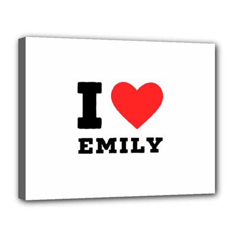 I Love Emily Canvas 14  X 11  (stretched) by ilovewhateva