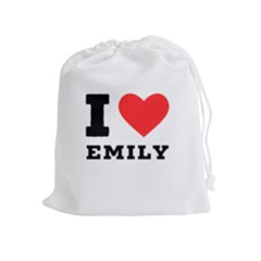 I Love Emily Drawstring Pouch (xl)
