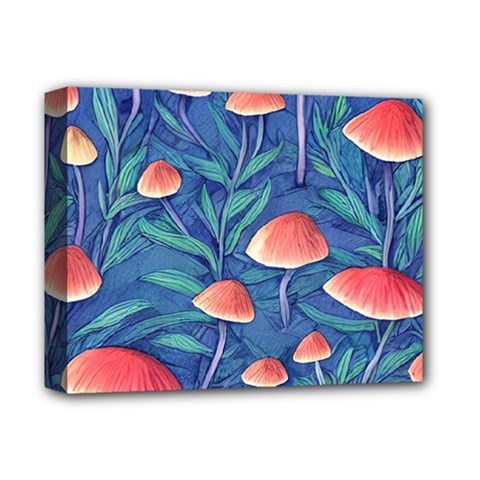 Witchy Mushrooms Deluxe Canvas 14  X 11  (stretched) by GardenOfOphir