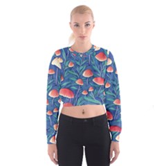 Witchy Mushrooms Cropped Sweatshirt