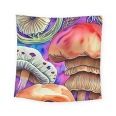 Goblin Mushrooms Square Tapestry (small) by GardenOfOphir
