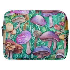 Forestcore Fantasy Farmcore Mushroom Foraging Make Up Pouch (large) by GardenOfOphir