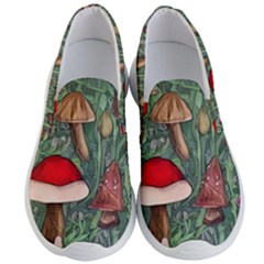 Fairycore Mushroom Forest Men s Lightweight Slip Ons by GardenOfOphir