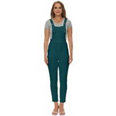 Warm Blackish Green	 - 	pinafore Overalls Jumpsuit by ColorfulWomensWear