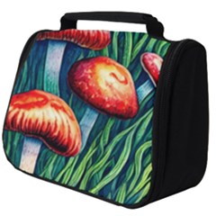 Enchanted Forest Mushroom Full Print Travel Pouch (big) by GardenOfOphir