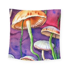 Foraging Mushroom Garden Square Tapestry (small) by GardenOfOphir