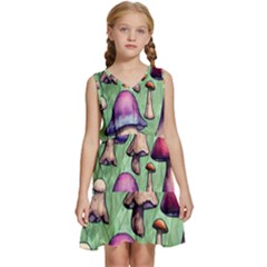 Fairycore Kids  Sleeveless Tiered Mini Dress by GardenOfOphir