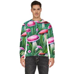 Foreboding Goblincore Mushroom Men s Fleece Sweatshirt by GardenOfOphir