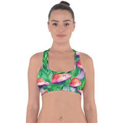 A Forest Fantasy Cross Back Hipster Bikini Top 