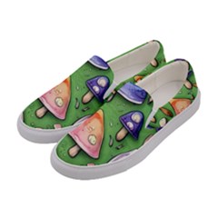 A Forest Core Farm Tale Women s Canvas Slip Ons by GardenOfOphir