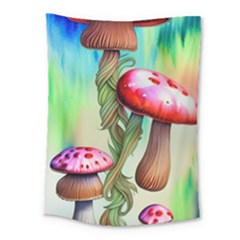 Warm Mushroom Forest Medium Tapestry by GardenOfOphir