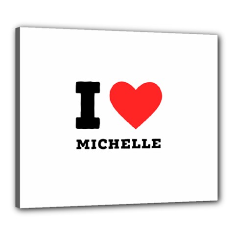 I Love Michelle Canvas 24  X 20  (stretched)