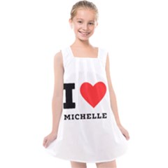 I Love Michelle Kids  Cross Back Dress by ilovewhateva