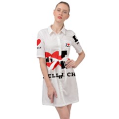 I Love Michelle Belted Shirt Dress by ilovewhateva