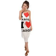 I Love Carol Waist Tie Cover Up Chiffon Dress by ilovewhateva