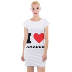 I Love Amanda Cap Sleeve Bodycon Dress by ilovewhateva