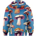 Cozy Forest Mushrooms Kids  Zipper Hoodie Without Drawstring View2