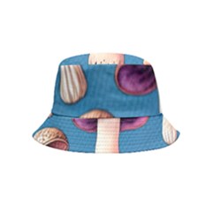 Cozy Forest Mushrooms Bucket Hat (kids) by GardenOfOphir