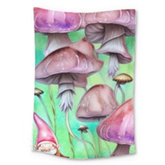 Historical Mushroom Forest Large Tapestry by GardenOfOphir