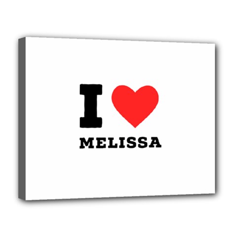 I Love Melissa Canvas 14  X 11  (stretched) by ilovewhateva