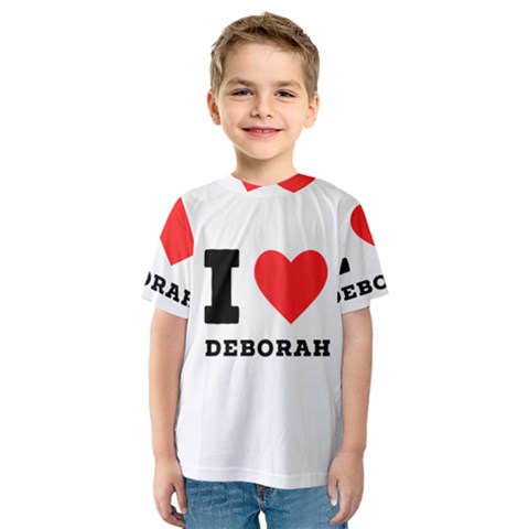 I Love Deborah Kids  Sport Mesh Tee by ilovewhateva