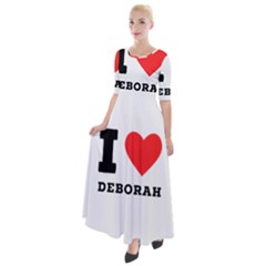 I Love Deborah Half Sleeves Maxi Dress by ilovewhateva