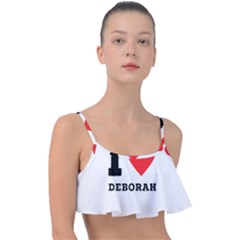 I Love Deborah Frill Bikini Top by ilovewhateva