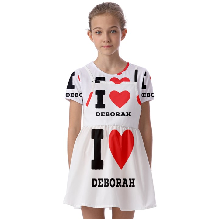 I love deborah Kids  Short Sleeve Pinafore Style Dress