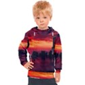 New York City Urban Skyline Harbor Bay Reflections Kids  Hooded Pullover View1