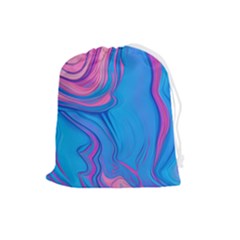 Liquid Background Pattern Drawstring Pouch (large) by GardenOfOphir