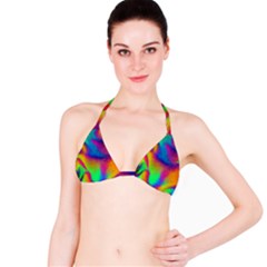 Fluid Background Pattern Bikini Top by GardenOfOphir