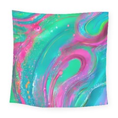 Fluid Art Background Square Tapestry (large) by GardenOfOphir