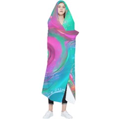 Fluid Art Background Wearable Blanket by GardenOfOphir