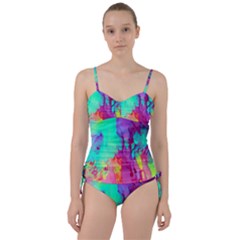 Fluid Background Sweetheart Tankini Set by GardenOfOphir