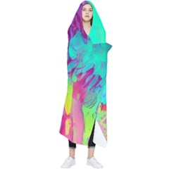 Fluid Background Wearable Blanket by GardenOfOphir