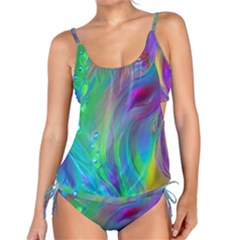 Fluid Art - Artistic And Colorful Tankini Set by GardenOfOphir