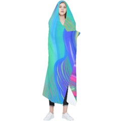 Fluid Art - Contemporary And Flowy Wearable Blanket by GardenOfOphir