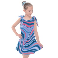 Fluid Art - Abstract And Modern Kids  Tie Up Tunic Dress by GardenOfOphir