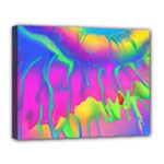 Liquid Art Pattern - Fluid Art - Marble Art - Liquid Background Canvas 14  x 11  (Stretched)