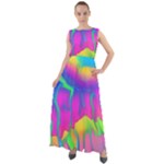 Liquid Art Pattern - Fluid Art - Marble Art - Liquid Background Chiffon Mesh Boho Maxi Dress