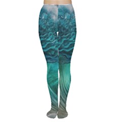 Tsunami Waves Ocean Sea Water Rough Seas Tights by Pakemis