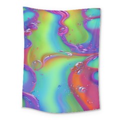 Modern Abstract Liquid Art Pattern Medium Tapestry by GardenOfOphir