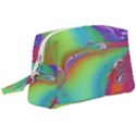 Modern Abstract Liquid Art Pattern Wristlet Pouch Bag (Large) View1