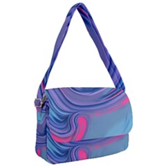 Liquid Art Pattern - Fluid Art Courier Bag by GardenOfOphir