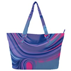 Liquid Art Pattern - Fluid Art Full Print Shoulder Bag by GardenOfOphir