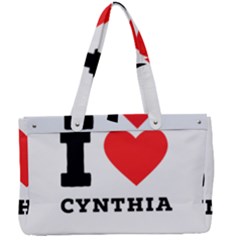 I Love Cynthia Canvas Work Bag by ilovewhateva