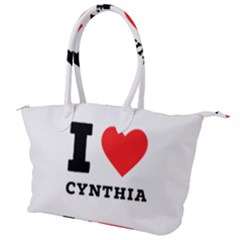I Love Cynthia Canvas Shoulder Bag by ilovewhateva